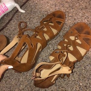Lace up sandals